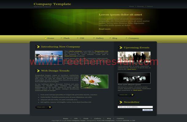 school website templates html with css jquery menus